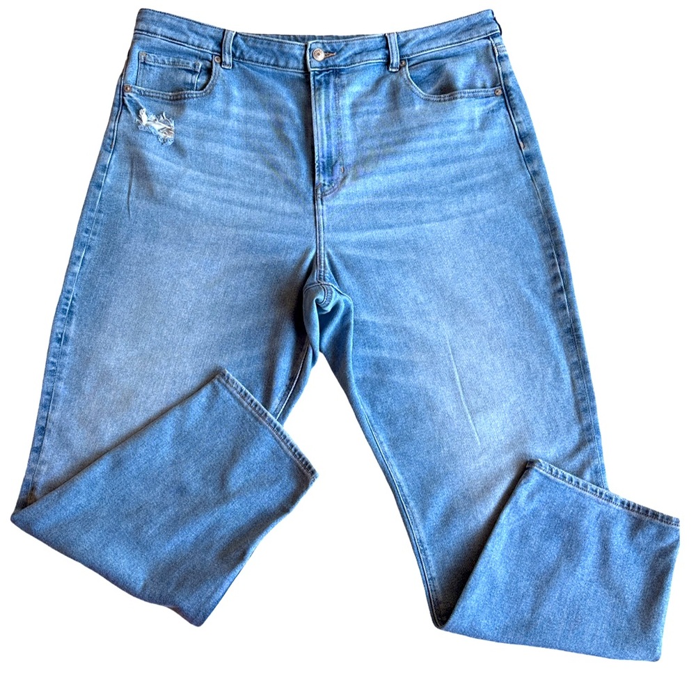 American Eagle Blue Distressed Stretch Jeans Size 20